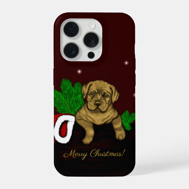 Funda Para iPhone XMas Puppy (Reverso )