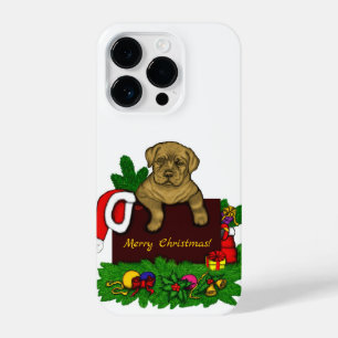Funda Para iPhone 14 Pro XMas Puppy