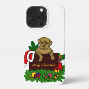 Funda Para iPhone 13 Pro XMas Puppy