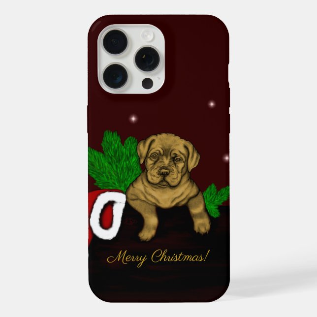Funda Para iPhone XMas Puppy (Reverso )