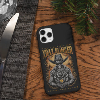 Funda Para iPhone 14 Pro Max XRay Slinger Skeleton Cowboy