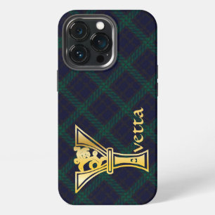 Funda Para iPhone 13 Pro Y capital decorativa botánica medieval