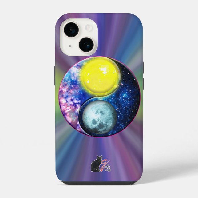 Funda Para iPhone Yang-Yin / Sol-Luna (Reverso )
