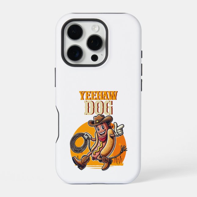 Funda Para iPhone Yeehaw Dog (Reverso )
