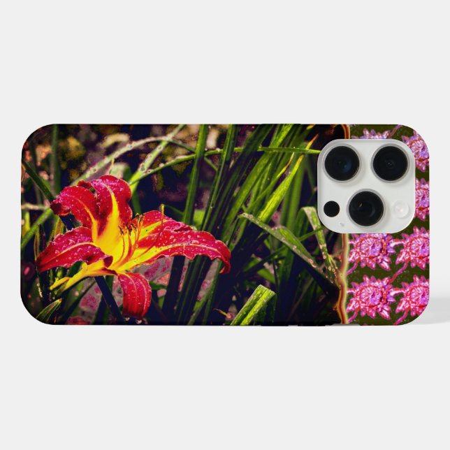 Funda Para iPhone Yesterday Day Lily After The Rain Flower (Reverso Horizontal)