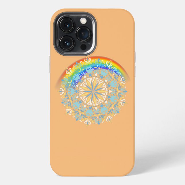 Funda Para iPhone Yoga Orgullo Arcoíris (Reverso )