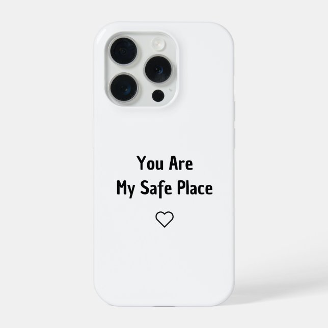Funda Para iPhone You Are My Safe Place Phone Case (Reverso )