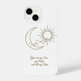 Funda Para iPhone 14 You are my Sun Moon and Stars Phone Case - Minimal