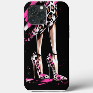 Funda Para iPhone 13 Pro Max Zapatos de tacón alto, Ilustración de moda