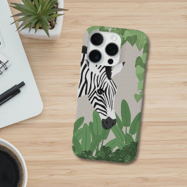 Funda Para iPhone 13 Pro Zebra amongst Leaves Phone Case