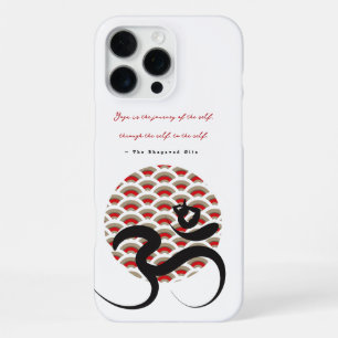 Funda Para iPhone 16 Pro Max Zen Asiático Sol Rojo Yoga Caligrafía Moderna Om A