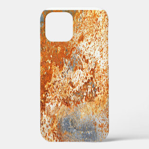 Funda Para iPhone 12 Zinc oxidado: textura de fondo con estilo grunge.