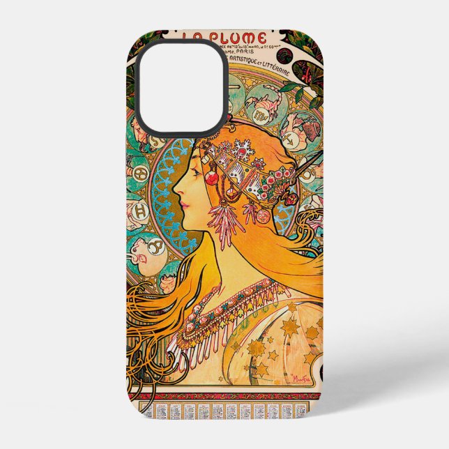 Funda Para iPhone Zodiaco, Mucha (Reverso )