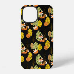 Funda Para iPhone 12 Zorro Naranja Bosque Otoñal Noche Hipster Naturale