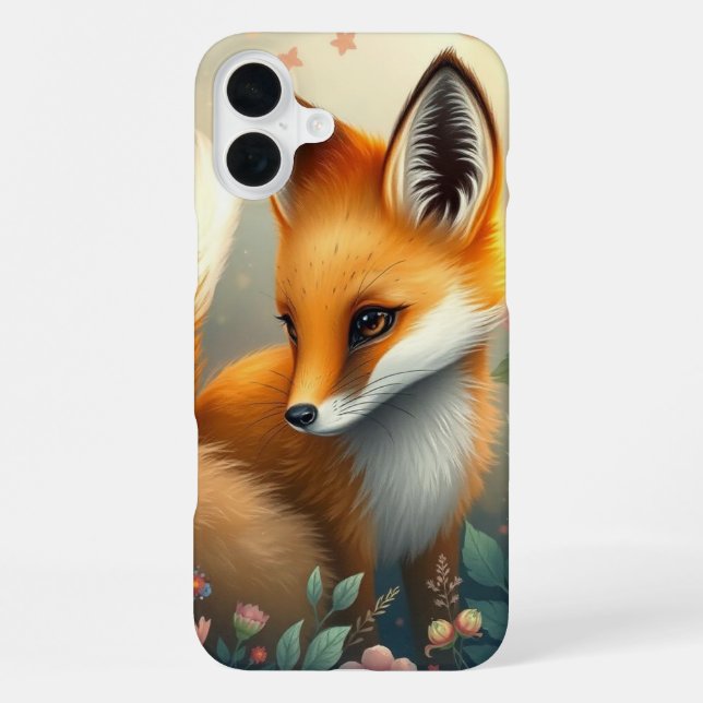 Funda Para iPhone Zorro Soñador  (Reverso )