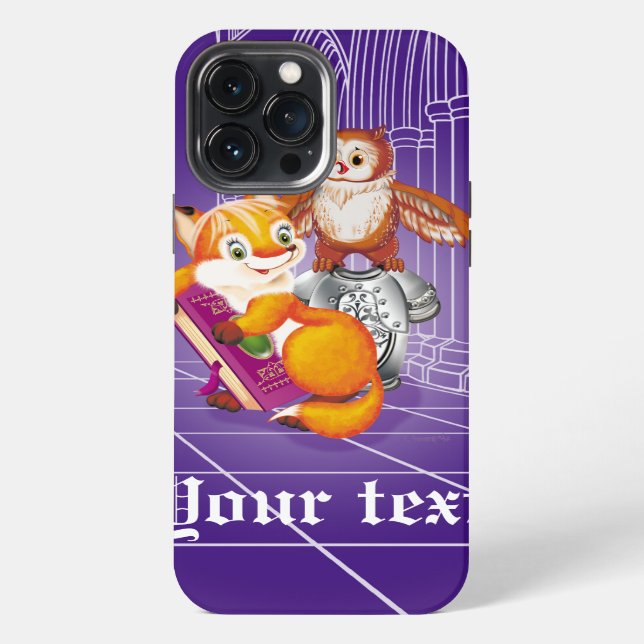 Funda Para iPhone zorro y búho (Reverso )