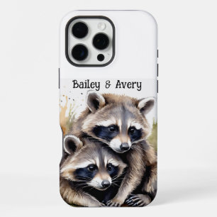 Funda Para iPhone 16 Pro Max Zorros de pareja adorables y acurrucados personali
