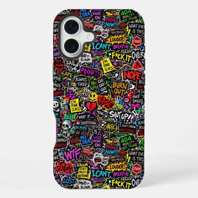 Funda Para iPhone ZOYNKLAB Experiment 0047025 Chaos (Reverso )