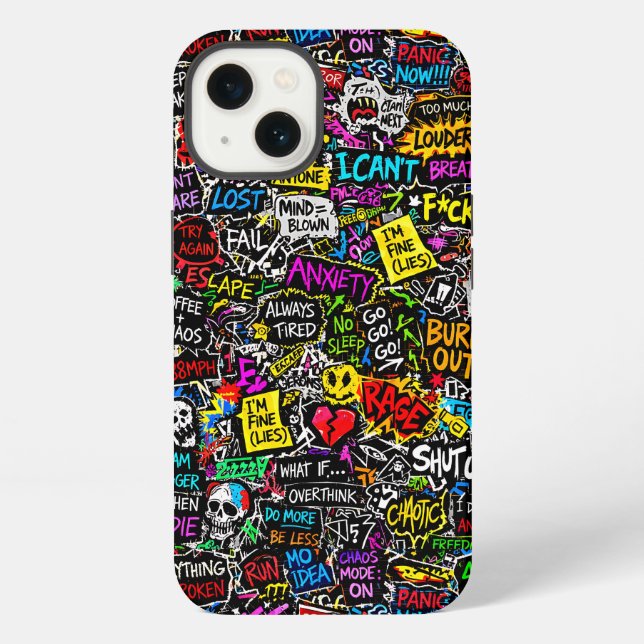 Funda Para iPhone ZOYNKLAB Experimento 0047025 Caos (Reverso )