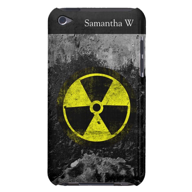 Funda Para iPod Símbolo radiactivo del Grunge (Atrás)