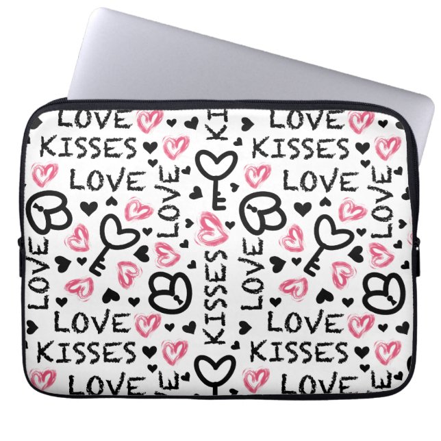Funda para laptop estilo romántico moderno (Frente)