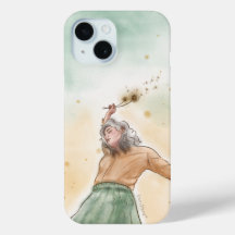 Funda para móvil | Chica con flor