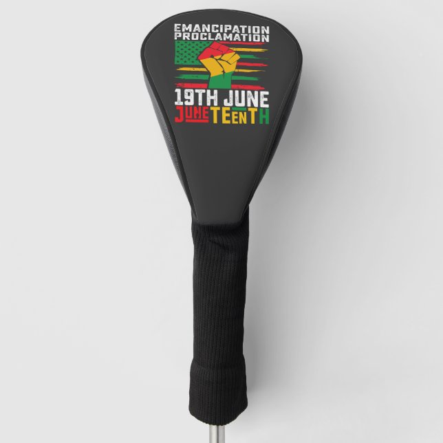 Funda Para Palo De Golf 10 de junio Proclamación de emancipación Libertad  (Anverso)