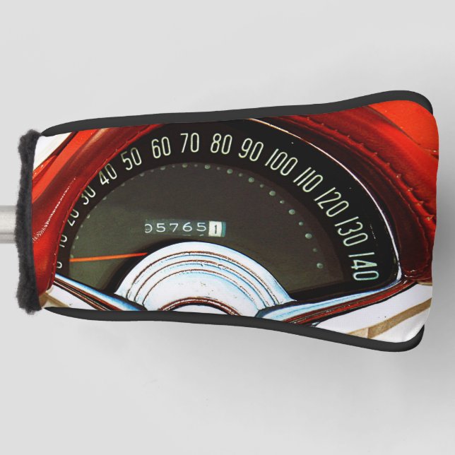 Funda Para Palo De Golf 1953 Classic Sports Car Speedometer (Anverso)