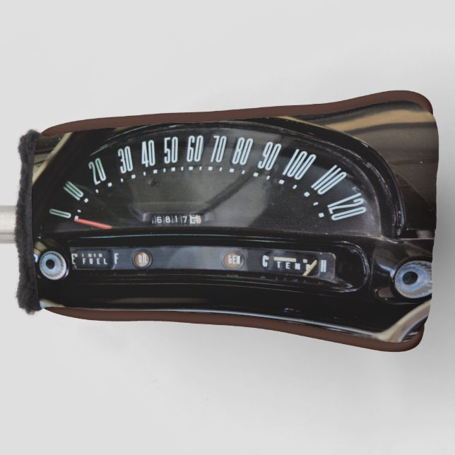 Funda Para Palo De Golf 1955 Classic Car Speedometer (Anverso)