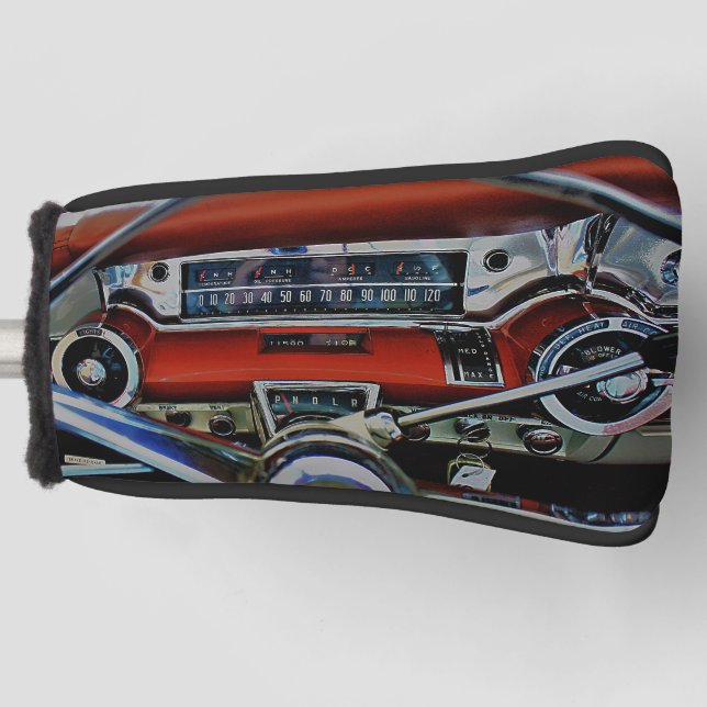 Funda Para Palo De Golf 1957 Classic Car Dashboard (Anverso)
