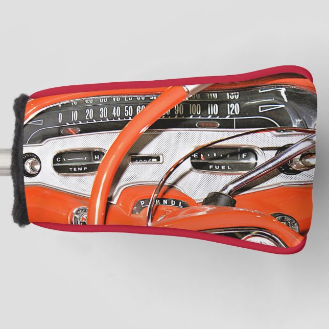 Funda Para Palo De Golf 1958 Classic Car Dashboard (Anverso)