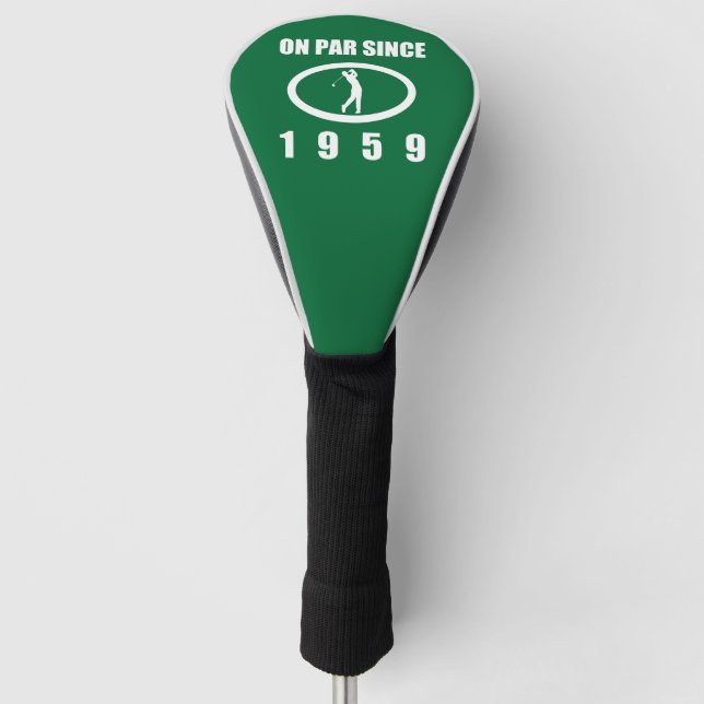 Funda Para Palo De Golf 1959 60º cumpleaños para los golfistas (Anverso)