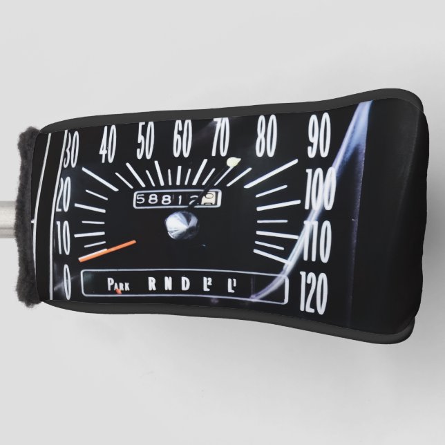 Funda Para Palo De Golf 1968 Classic Car Speedometer (Anverso)