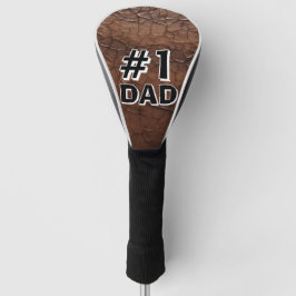 Funda Para Palo De Golf #1 Papá de cuero