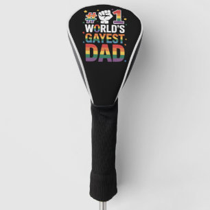 Funda Para Palo De Golf #1 Papá Gay Más Gay del Mundo Divertido Día del Pa