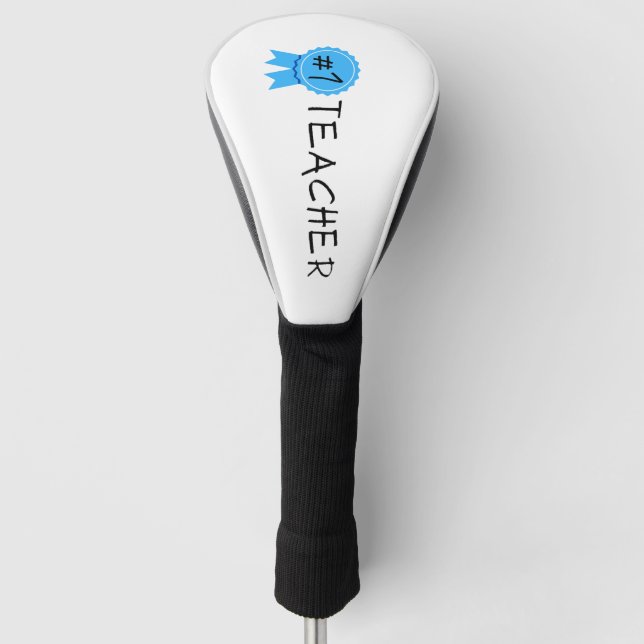Funda Para Palo De Golf #1 Teacher White (Anverso)