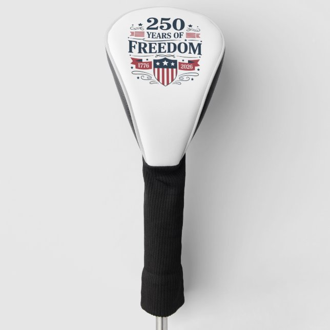 Funda Para Palo De Golf 250 Years Of Freedom 1776 2026 250th 4th Of July (Anverso)