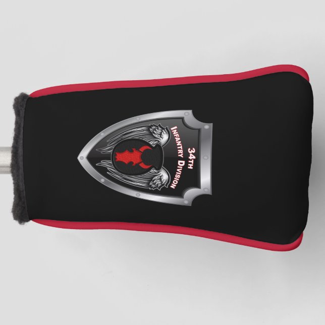 Funda Para Palo De Golf 34.º Escudo de la División de Infantería (Anverso)