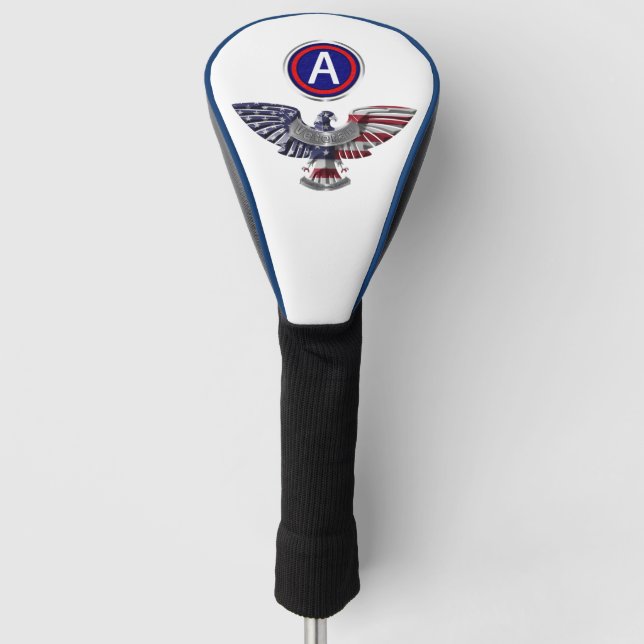 Funda Para Palo De Golf 3.ᵉʳ águila del ejército con parche (Anverso)