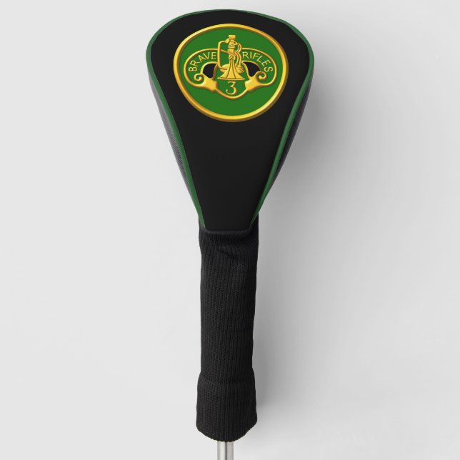 Funda Para Palo De Golf 3.ᵉʳ Parche "Brave Rifles" del Regimiento de Cabal (Anverso)
