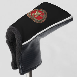 Funda Para Palo De Golf [400] Opulpo sagrado de oro en postura defensiva