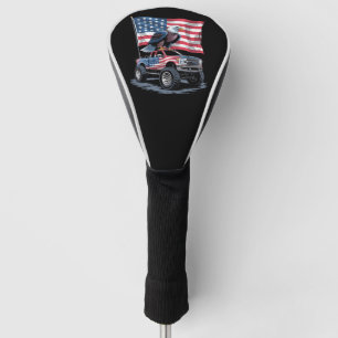 Funda Para Palo De Golf 4 de julio Patriótico Bandera Americana Águila USA