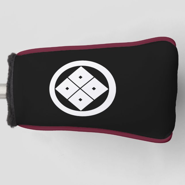 Funda Para Palo De Golf 4 ojos cuadrados inclinados en círculo (Anverso)