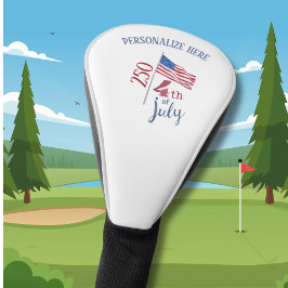 Funda Para Palo De Golf 4th of July Flag 250th Birthday  Stylish    