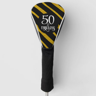 Funda Para Palo De Golf 50 y Fabuloso Negro y Oro
