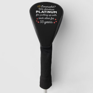 Funda Para Palo De Golf 55° Aniversario Boda I - Pareja divertida de Esmer