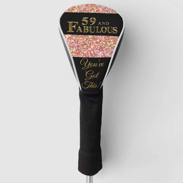 Funda Para Palo De Golf 59 cumpleaños (Anverso)