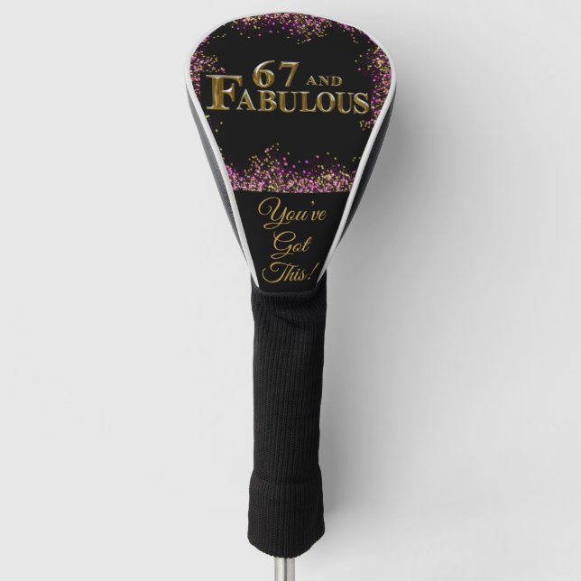 Funda Para Palo De Golf 67 cumpleaños (Anverso)
