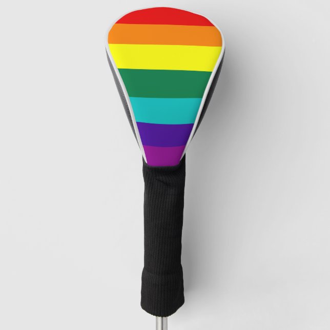 Funda Para Palo De Golf 7 Rayas Bandera del Orgullo Gay Arcoiris (Anverso)