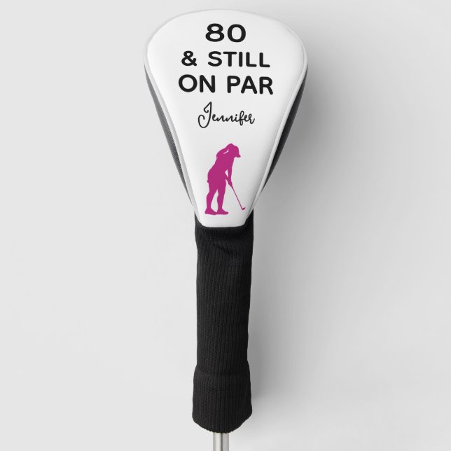 Funda Para Palo De Golf 80.ª Personalizado divertida de las mujeres de cum (Anverso)